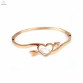 Cupido Love 18k rosa banhado a ouro pulseira de zircão